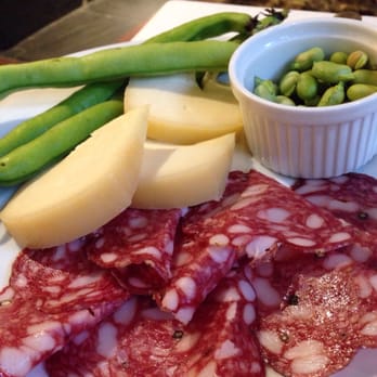 Trattoria 4 Leoni - Salami, cheese and raw Fava beans antipasta - Italian Near Me - Florence, FI Trattoria 4 Leoni - Salami, cheese and raw Fava beans antipasta - Italian Near Me - Florence, FI