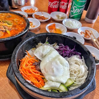 Korea Garden Restaurant - Hot stone pot bibimbap. - Korean Near Me - Columbia, South Carolina Korea Garden Restaurant - Hot stone pot bibimbap. - Korean Near Me - Columbia, South Carolina