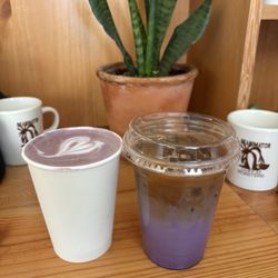 Reanimator Coffee - Hot & iced ube latte