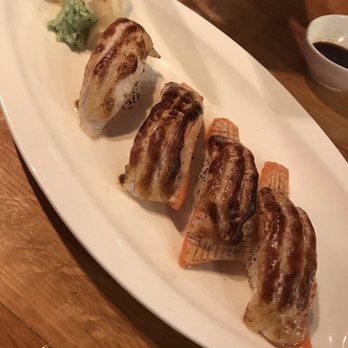 Tsuki Sushi Bar - Salmon and tuna toro aburi - Sushi Bars Near Me - Vancouver, British Columbia Tsuki Sushi Bar - Salmon and tuna toro aburi - Sushi Bars Near Me - Vancouver, British Columbia