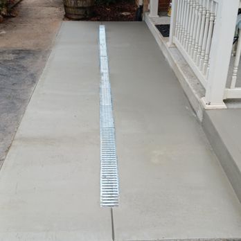 William T Conner Concrete Contractor - Drain at bottom of driveway - General Contractors Near Me - Roanoke, Virginia William T Conner Concrete Contractor - Drain at bottom of driveway - General Contractors Near Me - Roanoke, Virginia