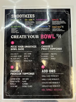 Menu photo 2 Juice Box Boca Boca Raton, FL