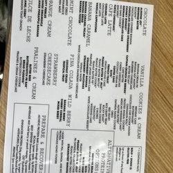 Southfield Nutrition - Shake menu