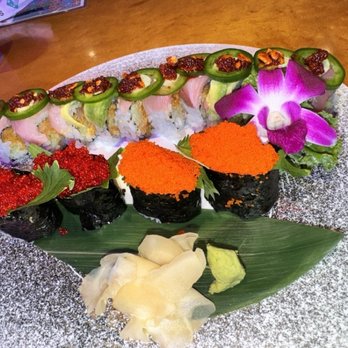 Kanoya Sushi Grill and Bar - Hamachi Wonder Roll, Masago, Tobiko - Sushi Bars Near Me - Honolulu, Hawaii