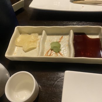 Sushi Ai - Ginger root, wasabi, and soy sauce - Japanese Near Me - Saint Louis, Missouri Sushi Ai - Ginger root, wasabi, and soy sauce - Japanese Near Me - Saint Louis, Missouri