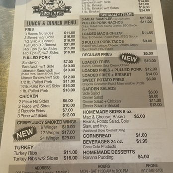 The Smoke N' Pig BBQ - Menu - Food Trucks Near Me - Lansing, Michigan The Smoke N' Pig BBQ - Menu - Food Trucks Near Me - Lansing, Michigan