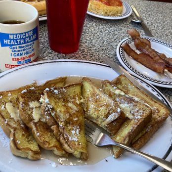 Royal Waffle King - French toast and bacon. - Waffles Near Me - Murphy, North Carolina