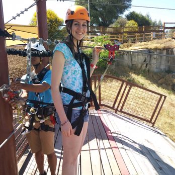 Quarry Park Adventures - About to zip-line, was excited, I could feel the adrenaline rush!! - Amusement Parks Near Me - Rocklin, California Quarry Park Adventures - About to zip-line, was excited, I could feel the adrenaline rush!! - Amusement Parks Near Me - Rocklin, California