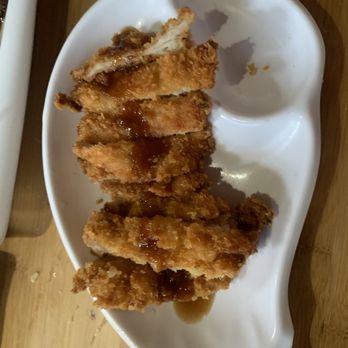 Fusion Sushi - fried chicken on a white plate - Japanese Near Me - Calgary, Alberta Fusion Sushi - fried chicken on a white plate - Japanese Near Me - Calgary, Alberta
