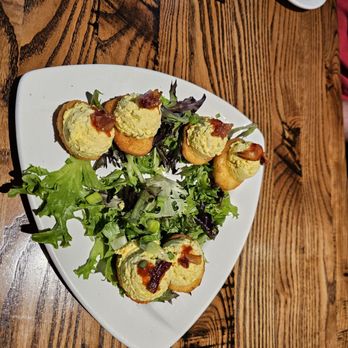 Local Goat - Deep fried deviled eggs - New American Near Me - Pigeon Forge, Tennessee