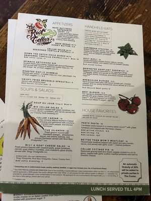 Menu photo 5 Root Cellar Cafe New Braunfels, TX