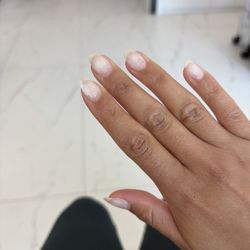 Lemon Drop Nail Bar - How my nail looked after I left lemon drop