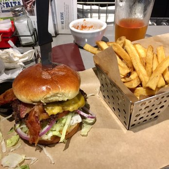 Chili's - Saturday June 22, 2019. Bacon cheeseburger and fries. - American Near Me - La Verne, California Chili's - Saturday June 22, 2019. Bacon cheeseburger and fries. - American Near Me - La Verne, California