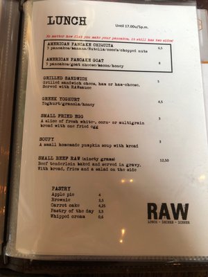 Menu photo 1 RAW Tilburg, NB