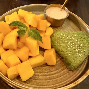 The Baan Thai Cuisine - Sweet Sticky Rice with Mango - Thai Near Me - San Anselmo, California The Baan Thai Cuisine - Sweet Sticky Rice with Mango - Thai Near Me - San Anselmo, California