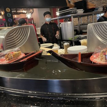 Kanpai - Boats covered for COVID safety - Sushi Bars Near Me - Boca Raton, Florida