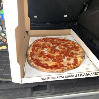 URBN - Our simple pepperoni pizza.  Large is LARGE! - Pizza Near Me - Vista, California