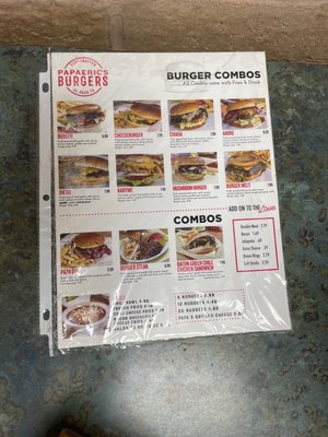 Menu photo 1 Papa Burgers Socorro, TX Menu photo 1 Papa Burgers Socorro, TX