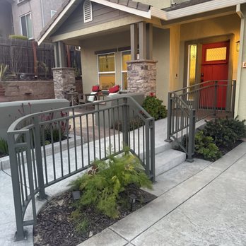 Dillon's Welding Services - Daytime view of walkway, steps and railing - Metal Fabricators Near Me