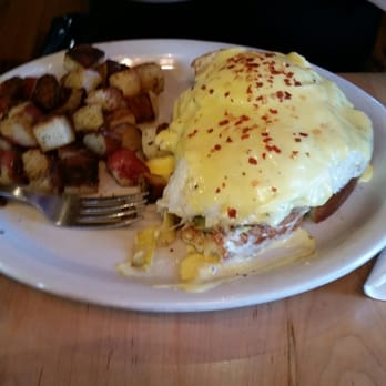 Crow's Nest - Quaker's Benedict, get extra sauce if you can! - Breakfast & Brunch Near Me - Kalamazoo, Michigan