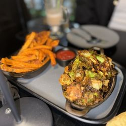 Bloom Botanical Bistro - KRISPY BRUSSELS SWEET POTATO FRIES