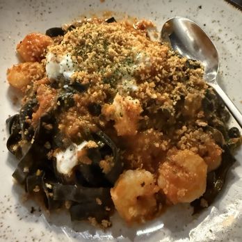 Jame Enoteca - Squid ink fettuccine with shrimp ragu - Italian Near Me - El Segundo, California