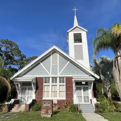 Fellsmere Historical Church - Across the street from Marsh Landing Restaurant this evening