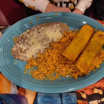 La Galera - 2 Chicken Flautas with Rice and Beans. - Mexican Near Me - Niagara Falls, New York La Galera - 2 Chicken Flautas with Rice and Beans. - Mexican Near Me - Niagara Falls, New York
