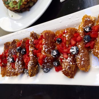 Blu Jam Cafe - Crunchy French toast... AMAZING - Breakfast & Brunch Near Me - Sherman Oaks, California Blu Jam Cafe - Crunchy French toast... AMAZING - Breakfast & Brunch Near Me - Sherman Oaks, California