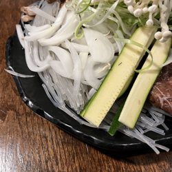 Moon Korean BBQ - Fresh veggies and mushrooms