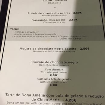 Cais de Angra - Dessert menu. - Seafood Near Me - Angra do Heroísmo, 20 Cais de Angra - Dessert menu. - Seafood Near Me - Angra do Heroísmo, 20