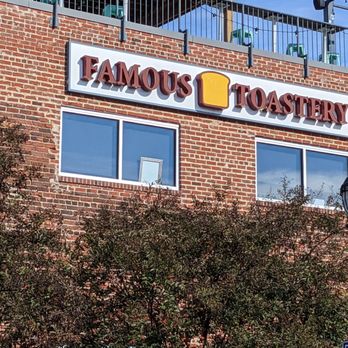 Famous Toastery - a brick building with a sign that says famous toastery - Breakfast & Brunch Near Me - Winston-salem, North Carolina