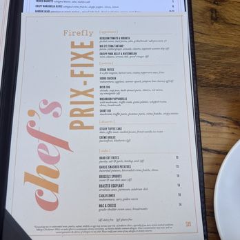 Firefly - Price fixe menu This allowed us to try everything - New American Near Me - Studio City, California Firefly - Price fixe menu This allowed us to try everything - New American Near Me - Studio City, California