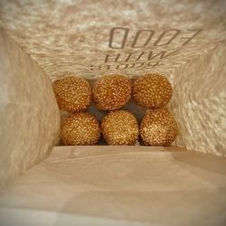 Three Fold Noodles and Dumpling - Sesame Balls