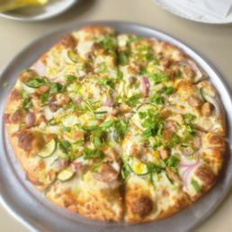 Lemon pepper chicken pizza Lemon pepper chicken pizza