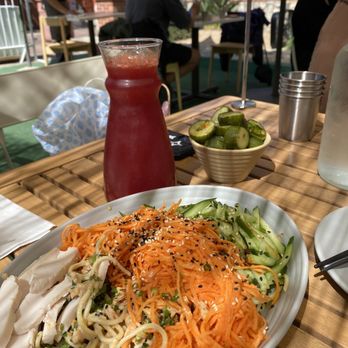 Yang’s Kitchen - Cold sesame noodles, cucumber salad, and mimosa - Asian Fusion Near Me - Alhambra, California Yang’s Kitchen - Cold sesame noodles, cucumber salad, and mimosa - Asian Fusion Near Me - Alhambra, California