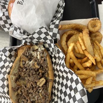 Stack'd - Back Bourbon Jam burger, Philly, onion rings and fries. - Mexican Near Me - Castle Rock, Colorado Stack'd - Back Bourbon Jam burger, Philly, onion rings and fries. - Mexican Near Me - Castle Rock, Colorado