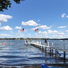 View from private beach and boat dock of hotel. View from private beach and boat dock of hotel.