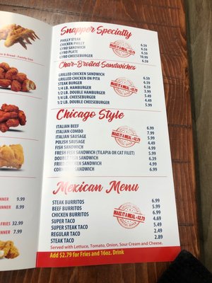 Menu photo 7 Red Snapper Evergreen Evergreen Park, IL