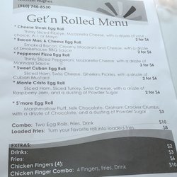 Get'n Rolled - Menu 1/9/20