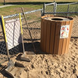 Schoonover Dog Park - New trash cans (and fence alterations ie: bottom of small dog section entrance gate)