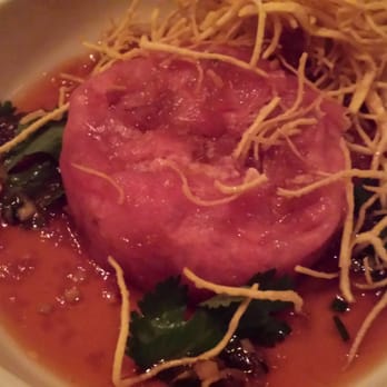 Mistral - The tuna tartare under all the crunchy topping - French Near Me - Boston, Massachusetts Mistral - The tuna tartare under all the crunchy topping - French Near Me - Boston, Massachusetts