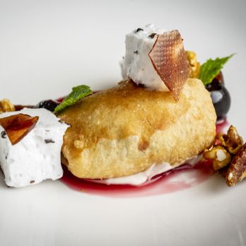 Ember - a dessert on a white plate - New American Near Me - Breckenridge, Colorado Ember - a dessert on a white plate - New American Near Me - Breckenridge, Colorado