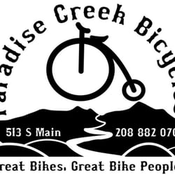 Paradise Creek Bicycles - Updated black & white logo.