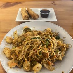 Big Bang Mongolian Grill - Shrimp Stir-fry