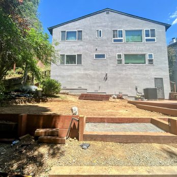 Casimiro Landscaping Services - Current: Batu deck (right), grading and leveling Coming soon: Landing steps, gravel+pavers, plants. Will add more photos once it's all done! - Landscaping Near Me - Richmond, California
