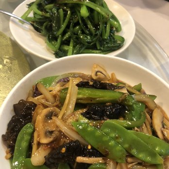 Jade Garden - Yu Shiang Eggplant* + oyster sauce choy sum - Chinese Near Me - Boston, Massachusetts Jade Garden - Yu Shiang Eggplant* + oyster sauce choy sum - Chinese Near Me - Boston, Massachusetts