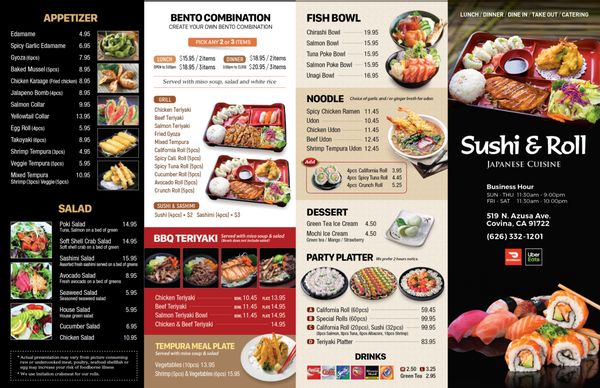Menu photo 4 Sushi & Roll Covina, CA Menu photo 4 Sushi & Roll Covina, CA