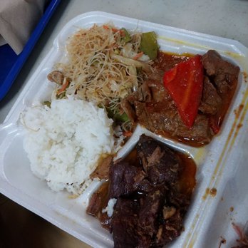 Liz's BBQ - Pork adobo and beef stew - Filipino Near Me - Wahiawa, Hawaii Liz's BBQ - Pork adobo and beef stew - Filipino Near Me - Wahiawa, Hawaii