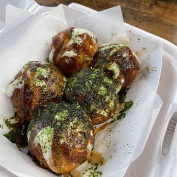 Katsu Burger - Takoyaki, no bonito flakes - Japanese Near Me - Bellevue, Washington Katsu Burger - Takoyaki, no bonito flakes - Japanese Near Me - Bellevue, Washington